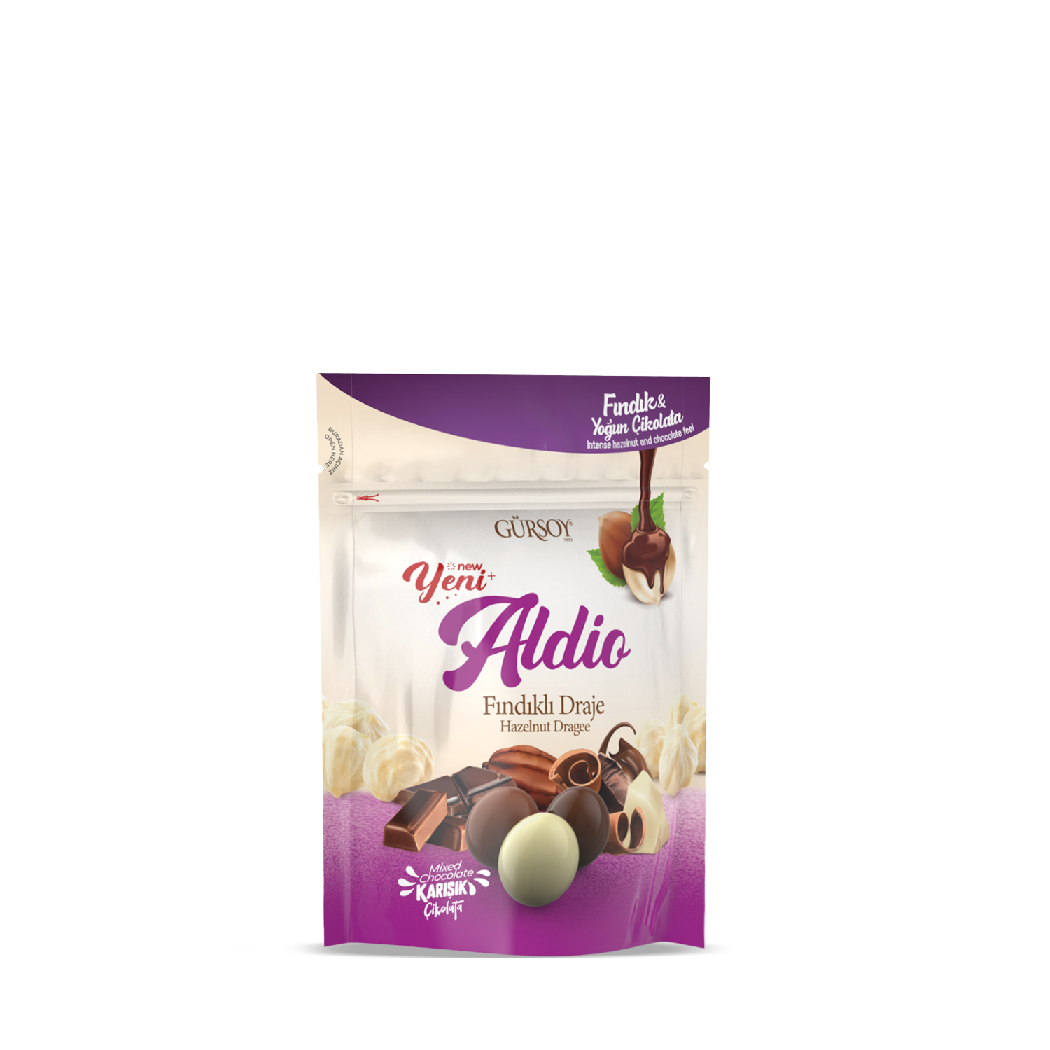 Aldio Karışık Çikolatalı Fındıklı Draje 180g