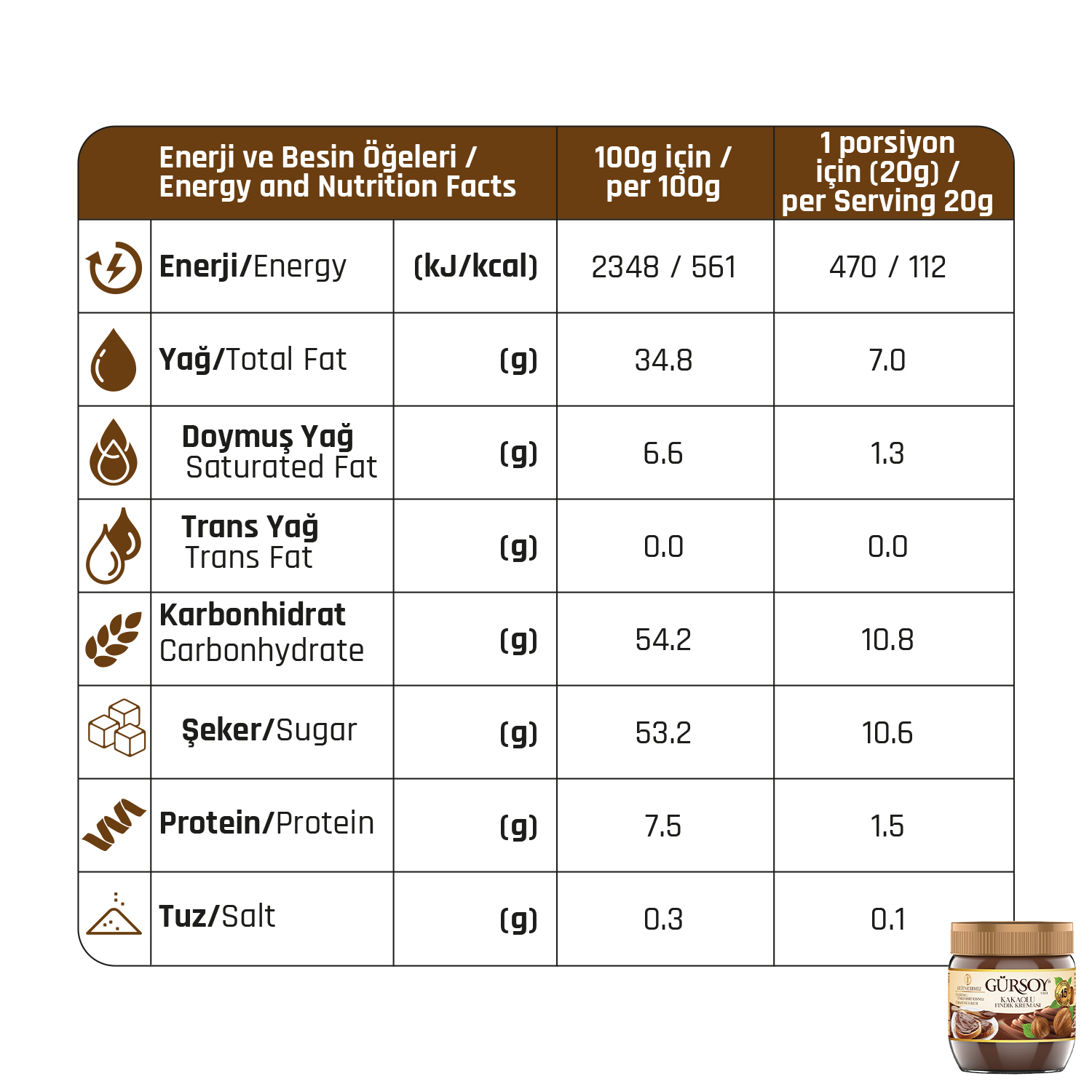 Gürsoy Kakaolu Fındık Kreması 400g