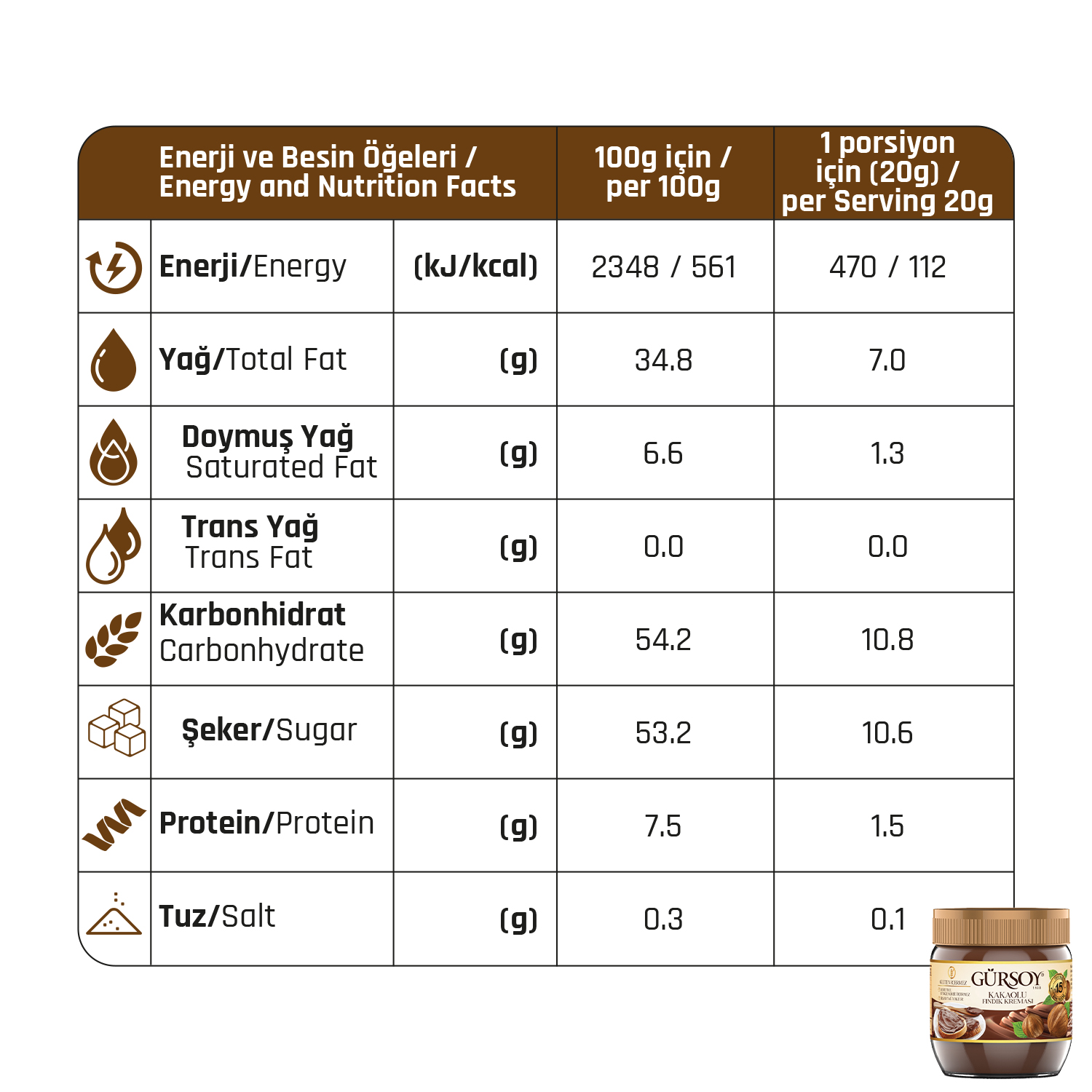 Gürsoy Kakaolu Fındık Kreması 700g